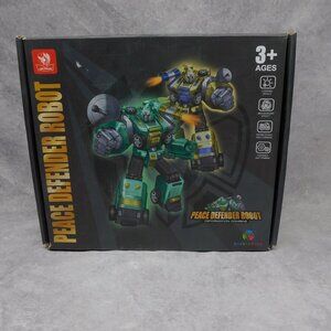 5 in 1 Peace Defender Robot STEM Toy Kid kicking Transformer Toy Trucks